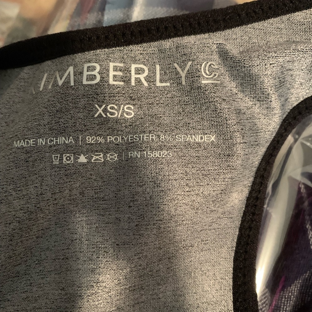 Black and grey seamless workout leggings set - Picture 2 of 4